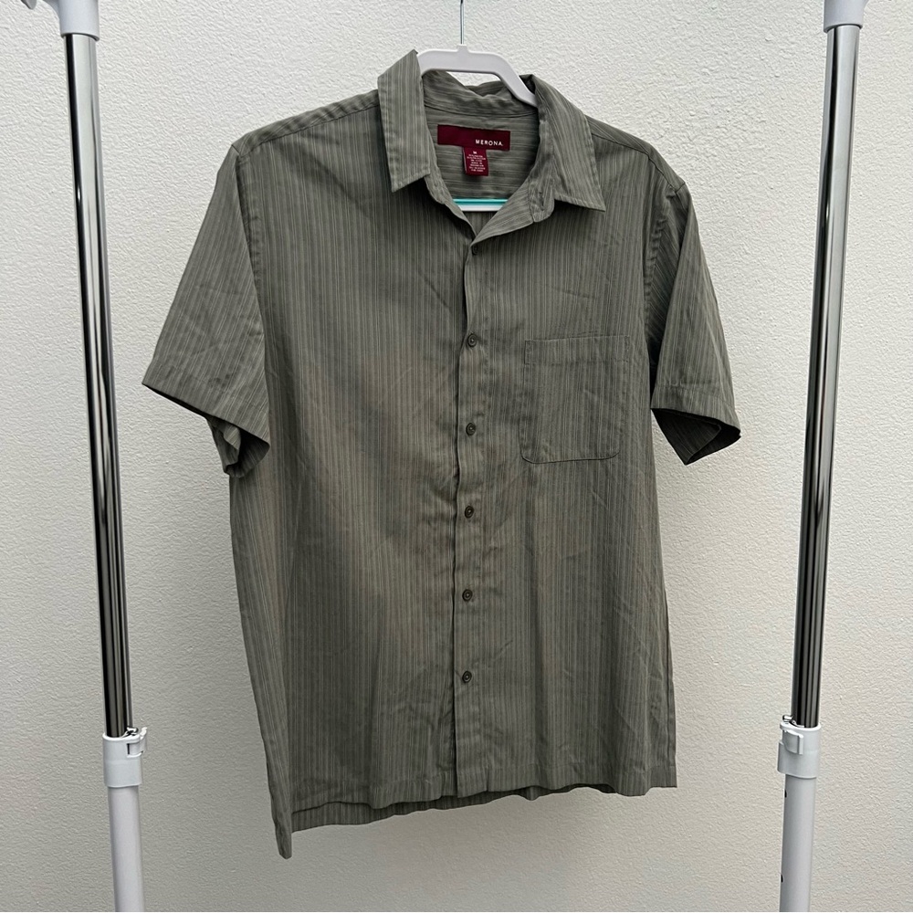 Merona Olive Button Down Shirt
